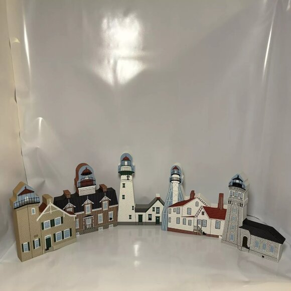 Cat's Meow Lighthouse Museums Of The Great Lakes Lot Of 5 - Picture 1 of 12